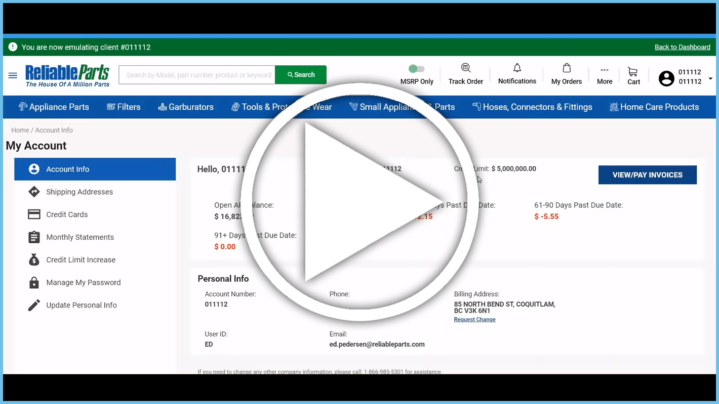 Sitetour Reliable Parts Canada