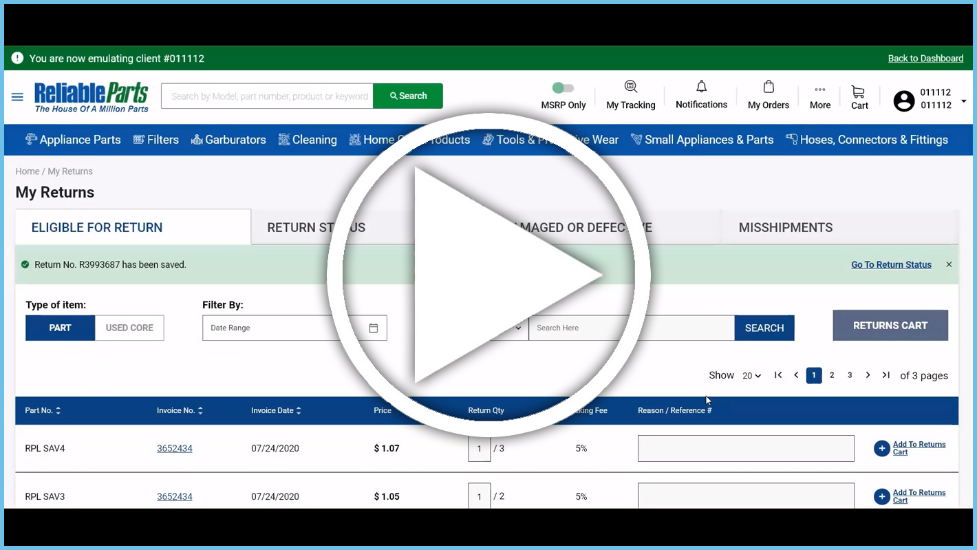 Sitetour Reliable Parts Canada